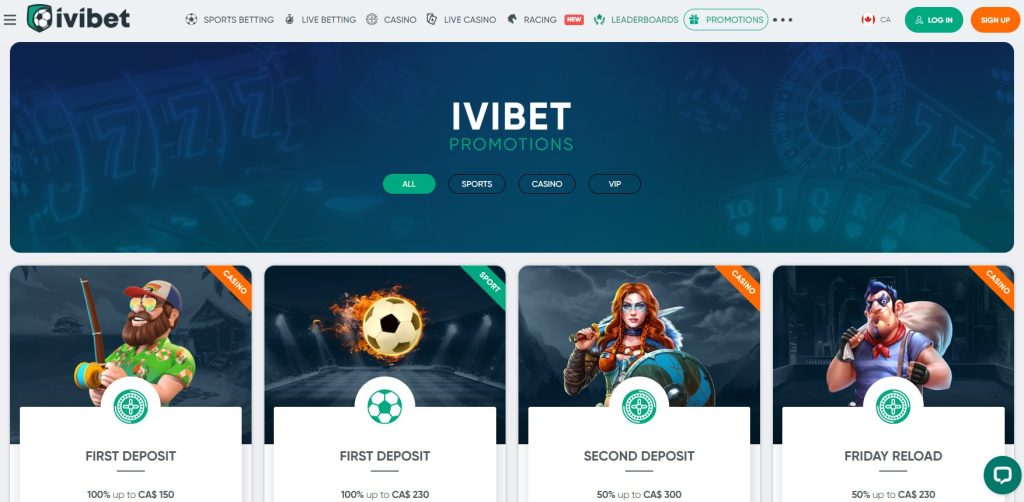 Available promotions at Ivibet Casino