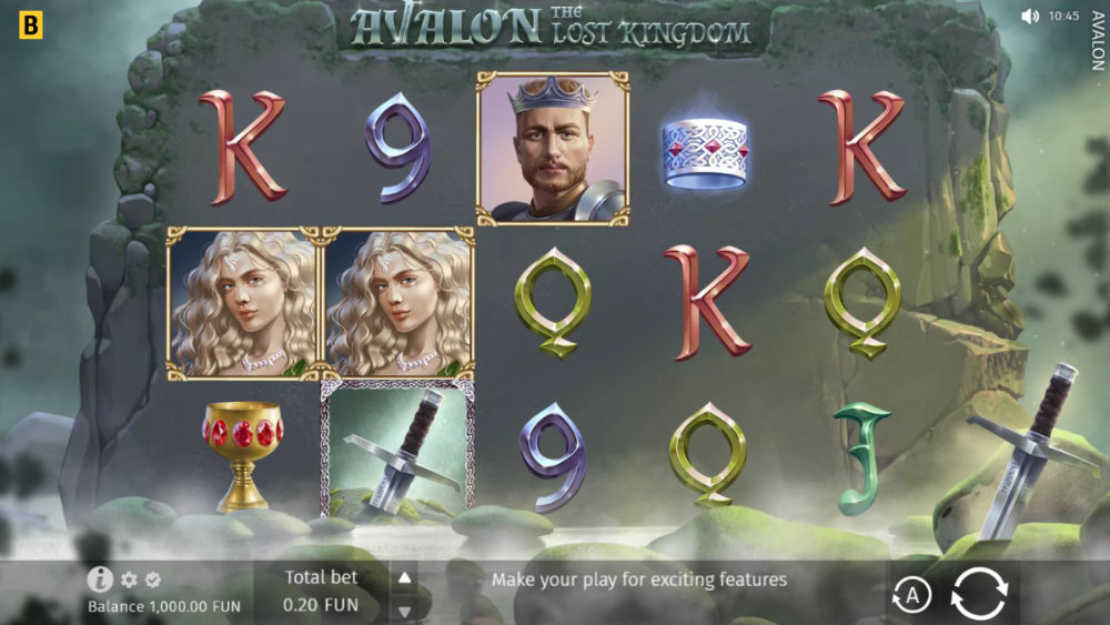 Avalon: The Lost Kingdom demo game screenshot