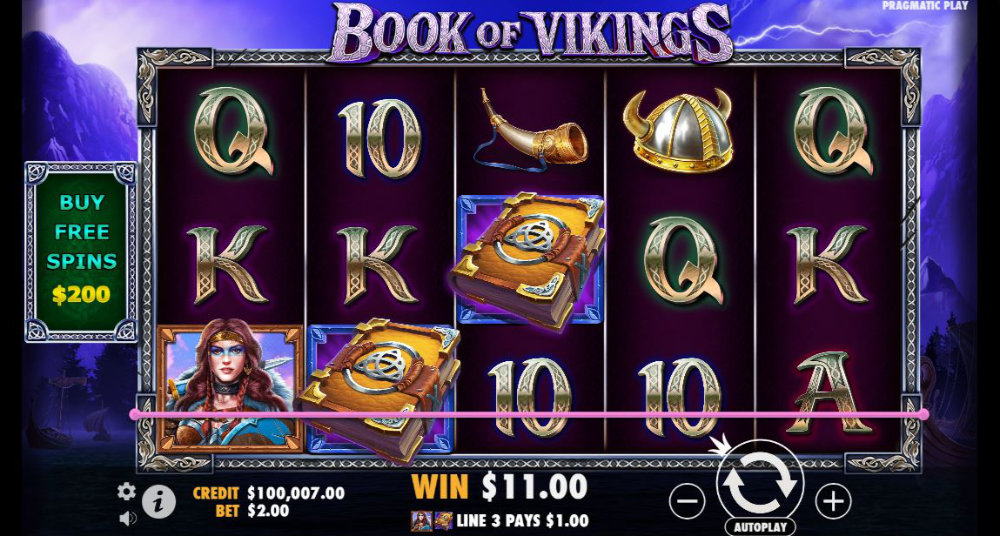 Book of Vikings demo game screenshot