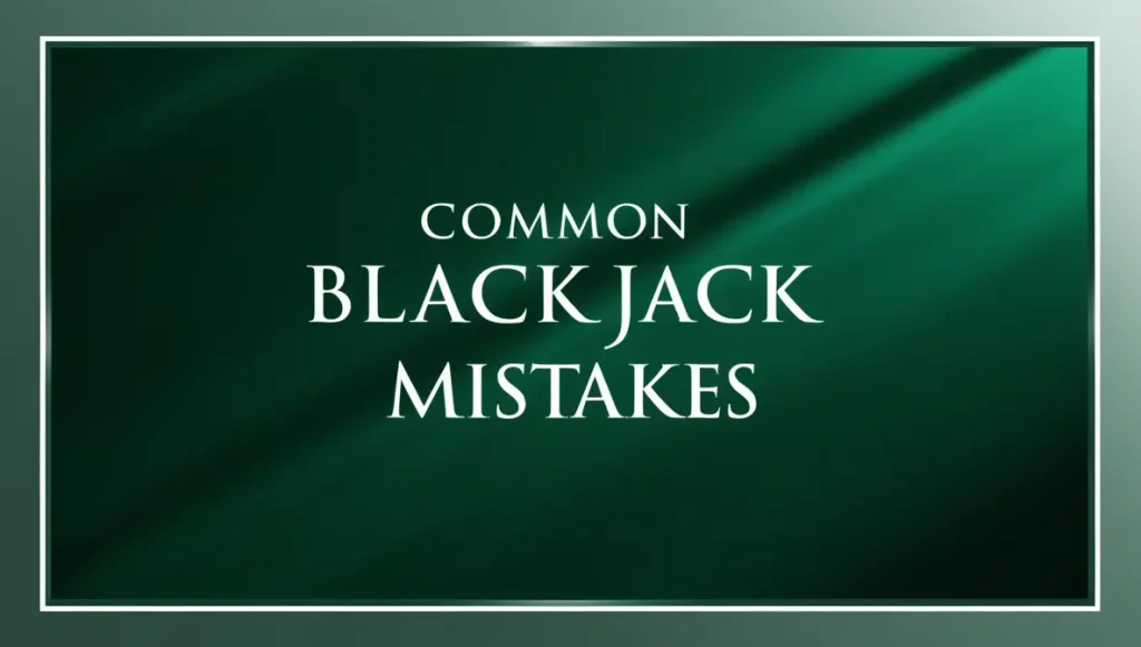 Common blackjack mistakes to avoid