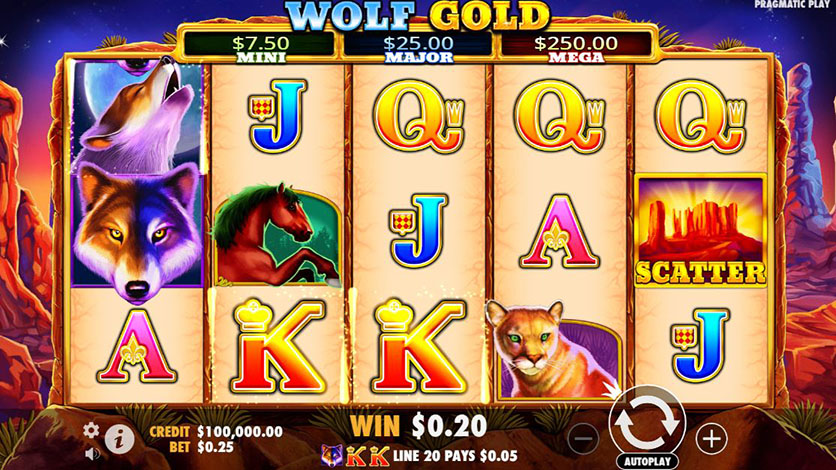 Wolf Gold demo game screenshot