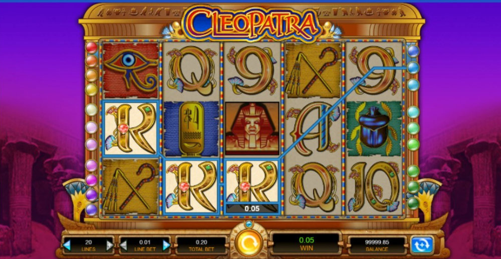 Screenshot of Cleopatra slot