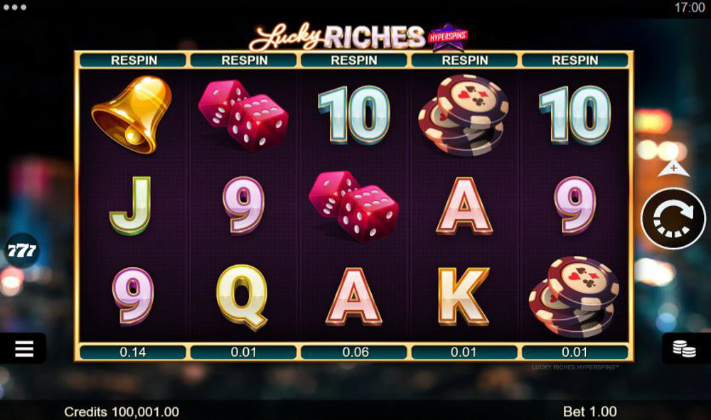 Screenshot of Lucky Riches Hyperspins by Microgaming