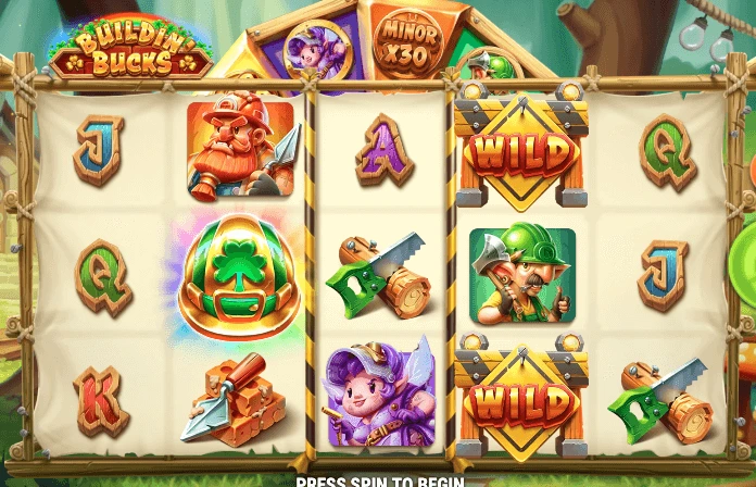 Screenshot of Buildin’ Bucks 3D Slot