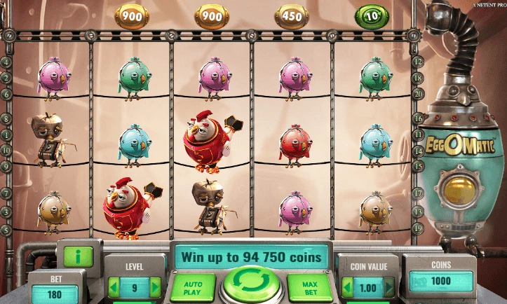 Screenshot of EggOMatic 3D Slot