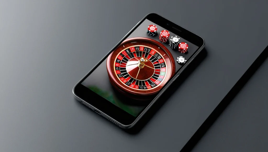 Mobile application to play roulette online