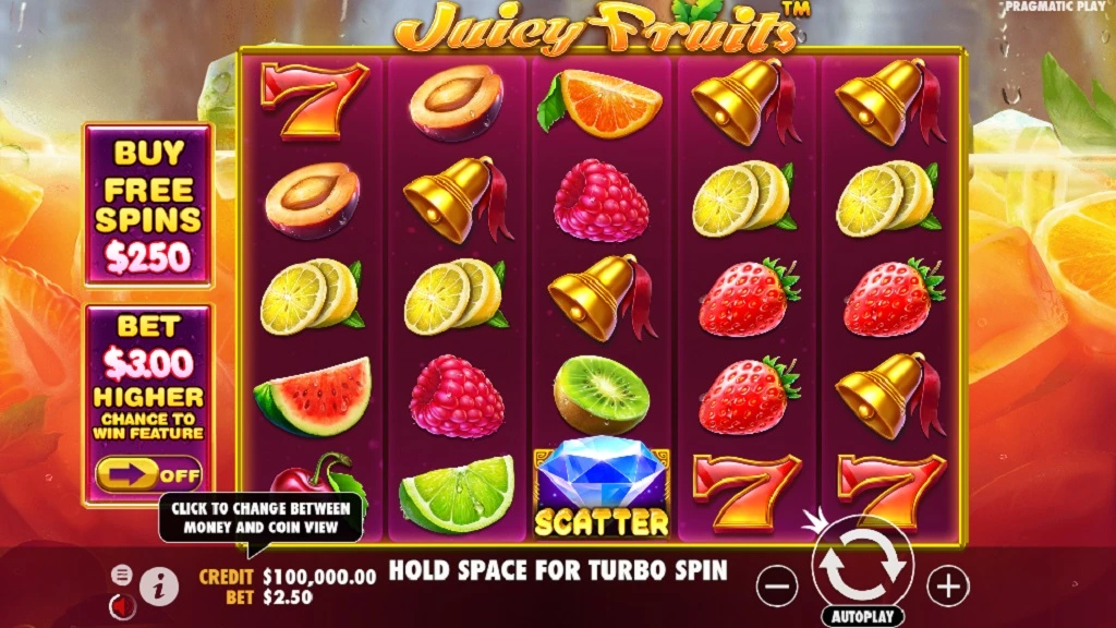 Screenshot of Juicy Fruits fruit slot