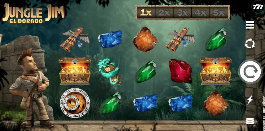 Screenshot of Jungle Jim El Dorado 3D Slot