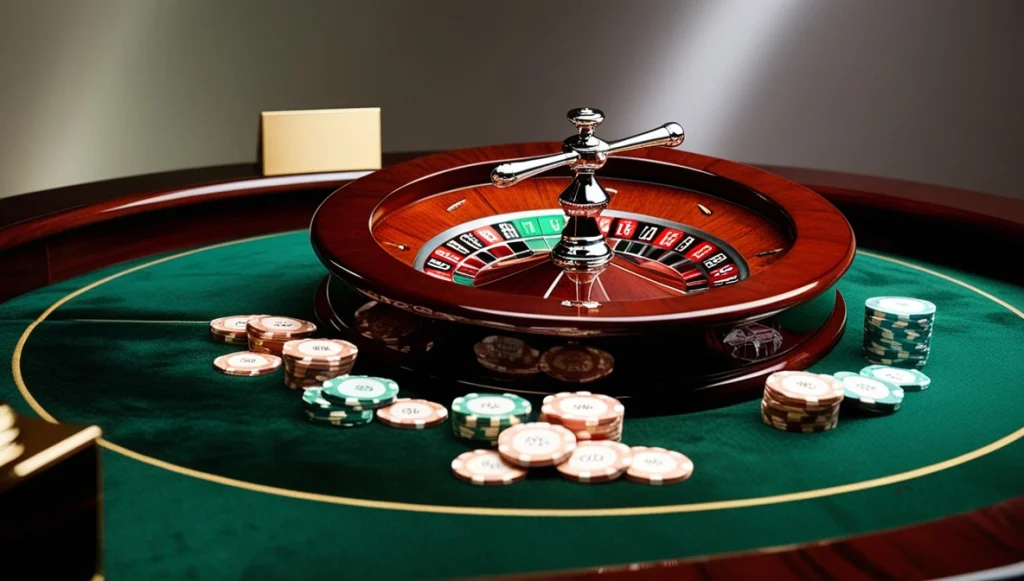 European roulette casino table