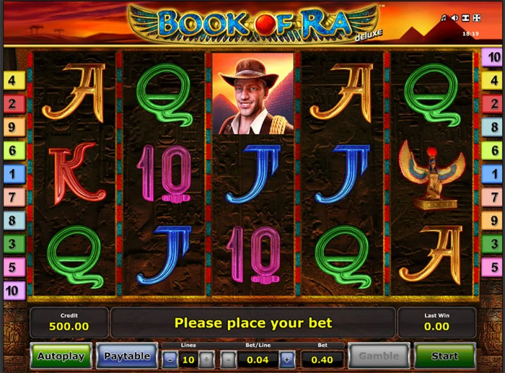 Book of Ra Multiple Paylines Slot