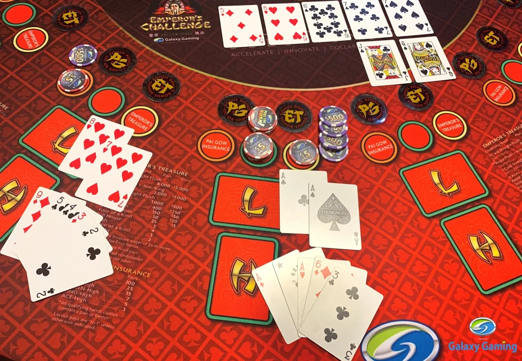 Emperor's Challenge: Pai Gow Poker variation by Galaxy Gaming