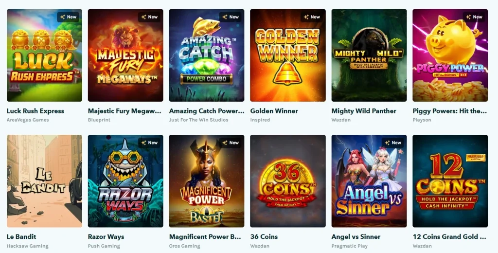 Slot games at Lucky Days Casino