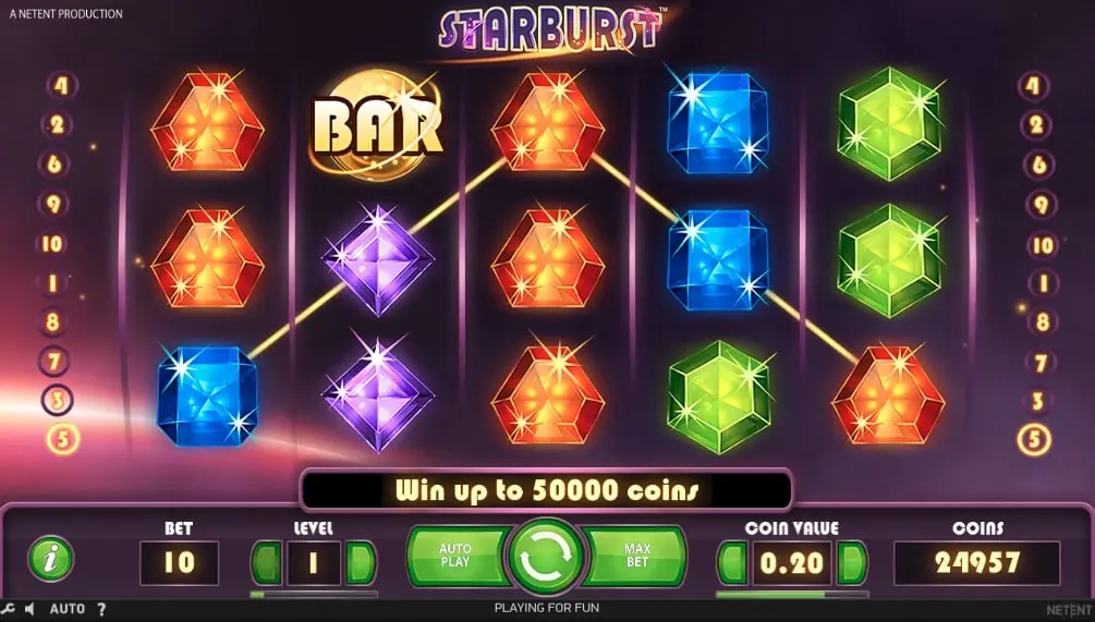 5-reel-slot-starburst by netent