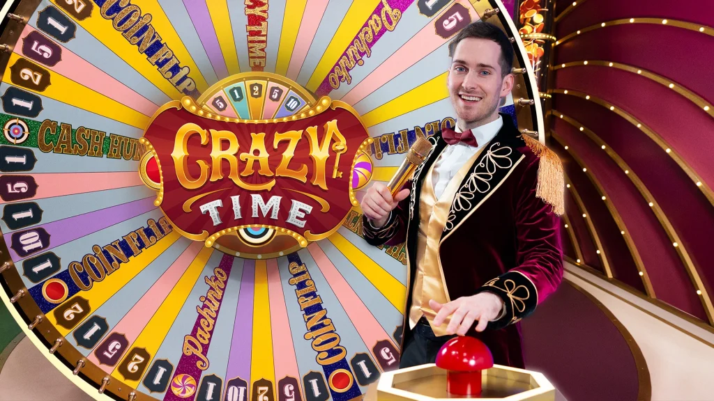 Screenshot of Crazy Time live game show