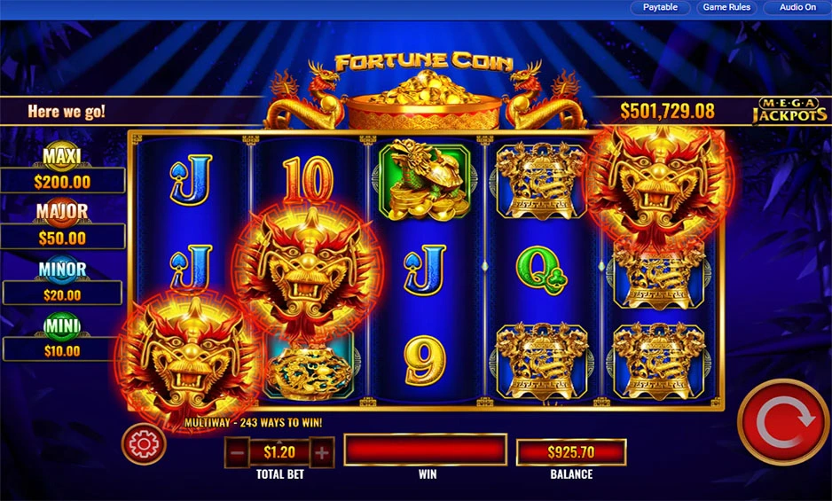 Screenshot of Fortune Coin slot