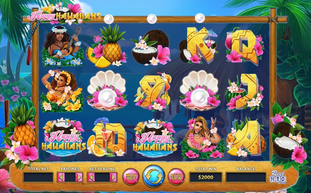 Happy Hawaiians slot demo screenshot by ReelNRG