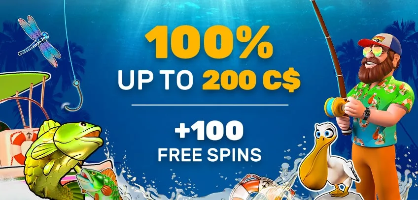 Betamo Casino First Deposit100% bonus up to 200C$ plus 100 free spins for Bigger Bass Bonanza