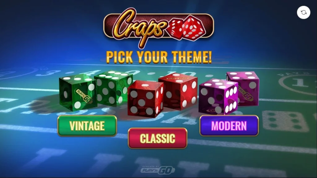 Online Craps themes by Play'nGo