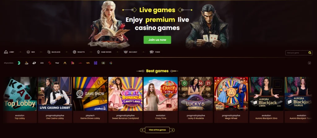 Dragon Slots casino live games