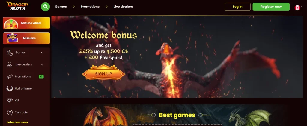 Dragon Slots Welcome Bonus