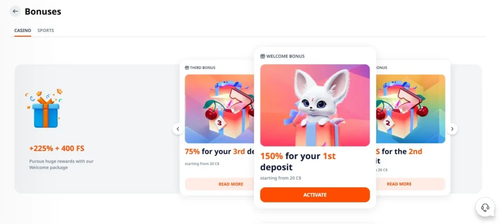 monro casino bonuses