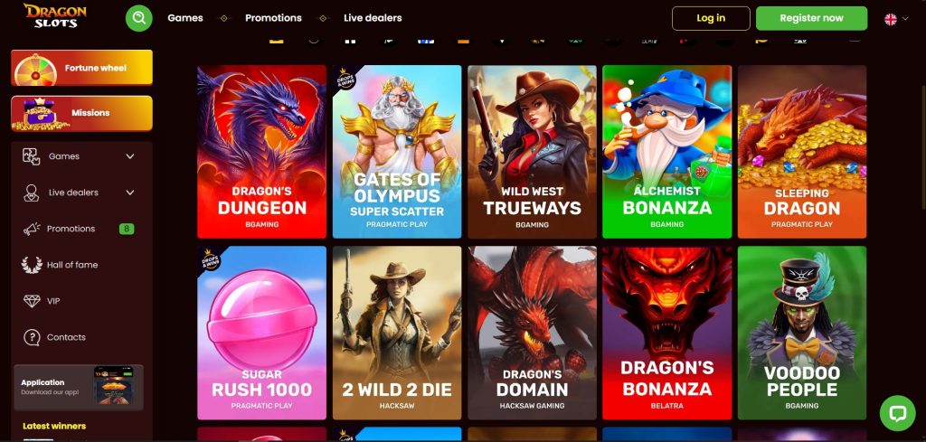dragonslots best games