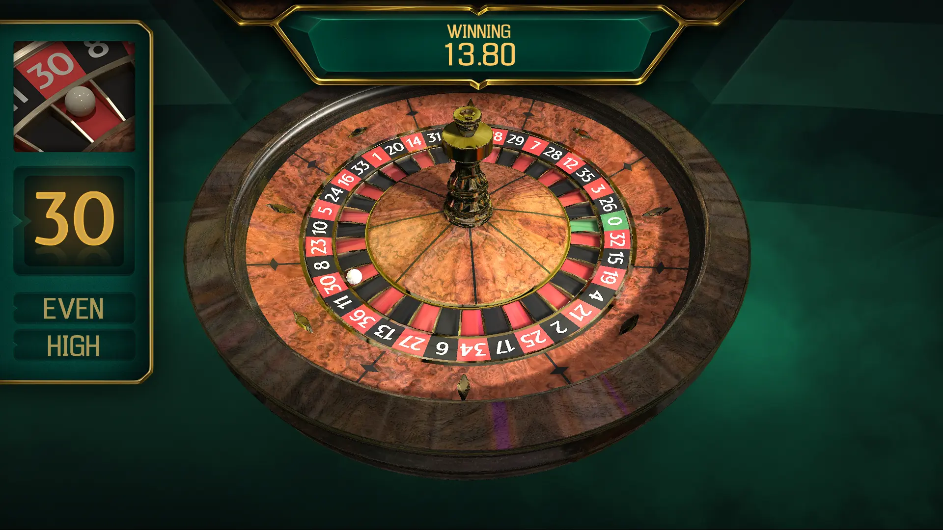 European Roulette online by Apollo Games