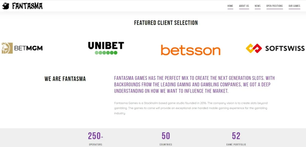 Fantasma Games clients