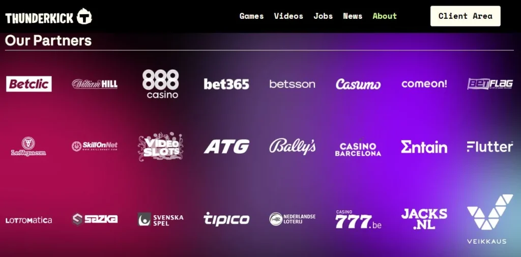 Thunderkick casino partners