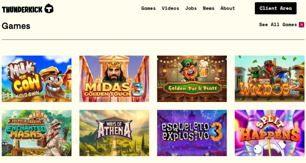 Thunderkick game portfolio