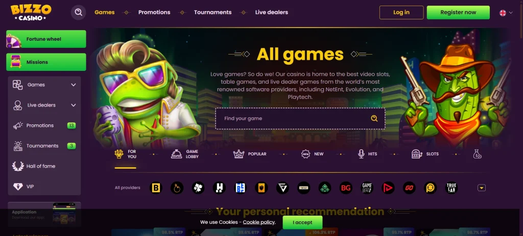 Bizzo casino all games
