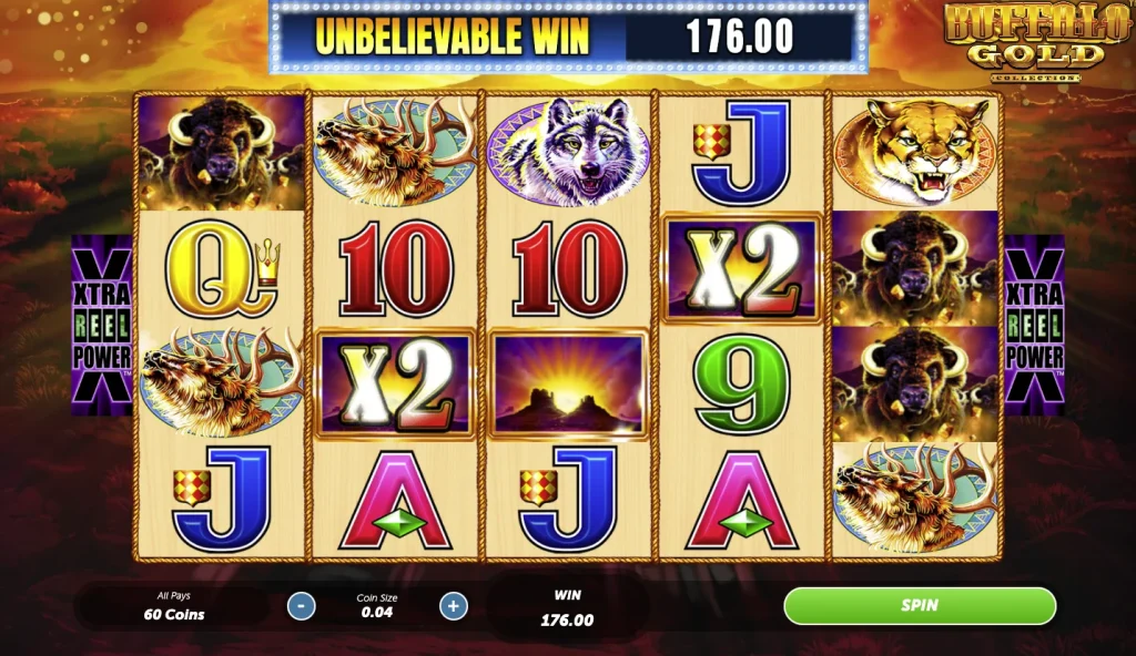 Buffalo Gold Collection slot, screenshot
