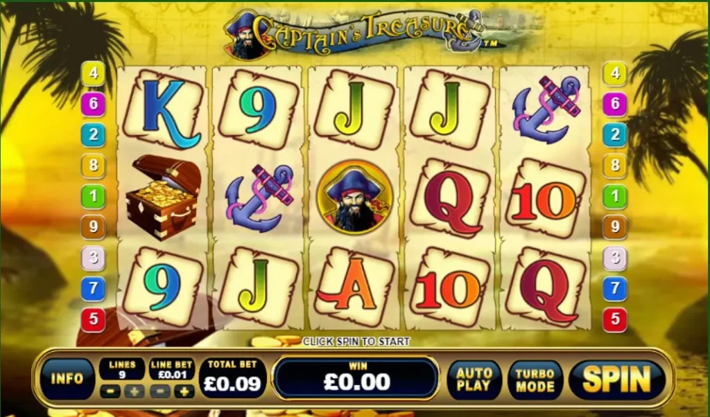 Captain’s Treasure slot by  Playtech
