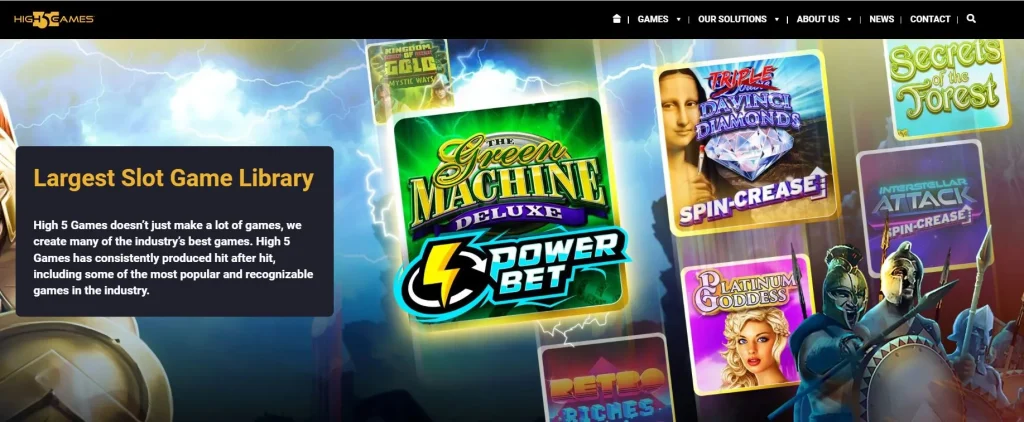 High 5 Games library, screenshot