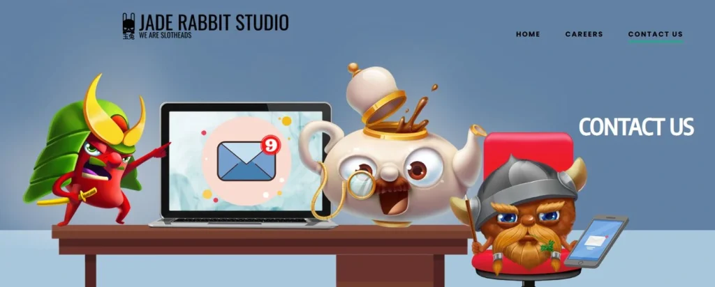 Jade Rabbit Studios contact us page
