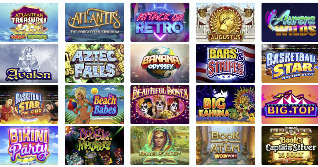 Microgaming game portfolio, screenshot