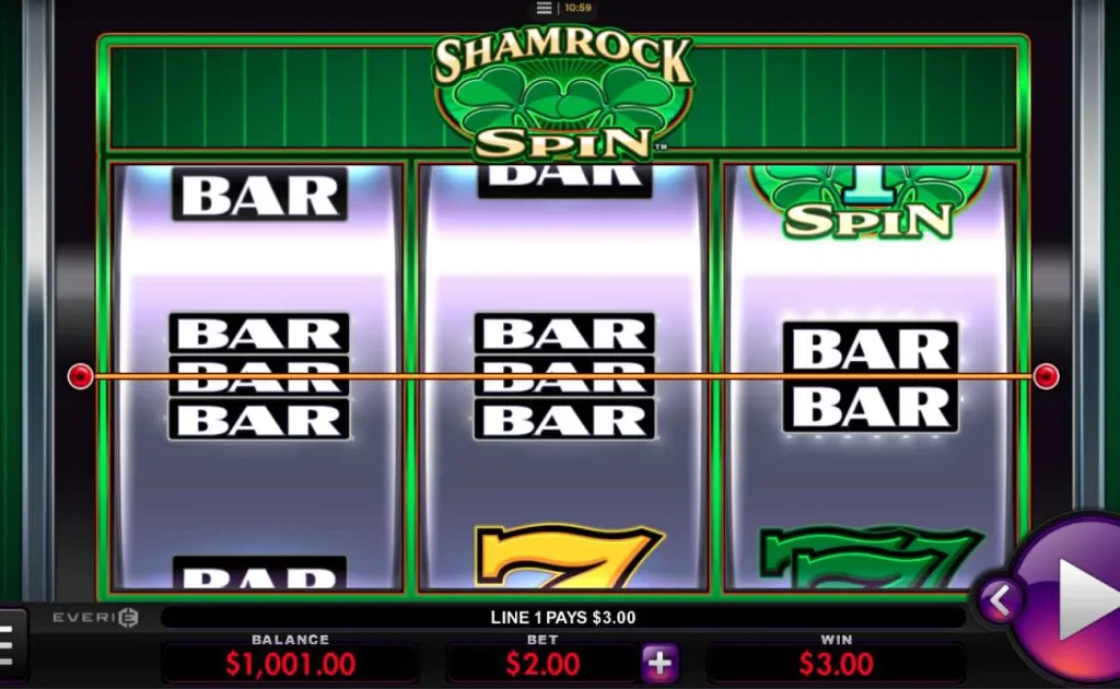 Classic-Style Irish Slots, Shamrock Spin slot