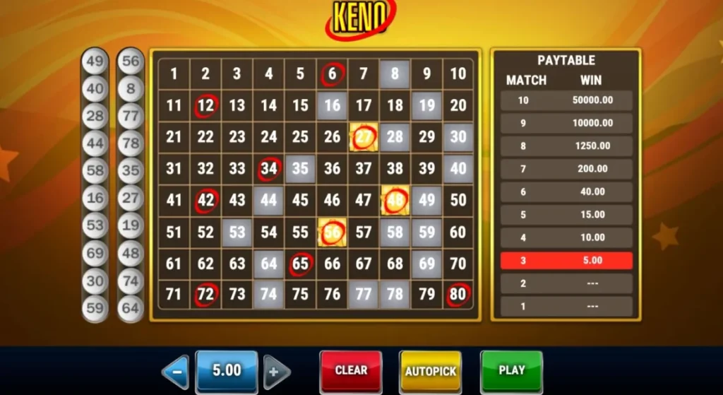 keno game