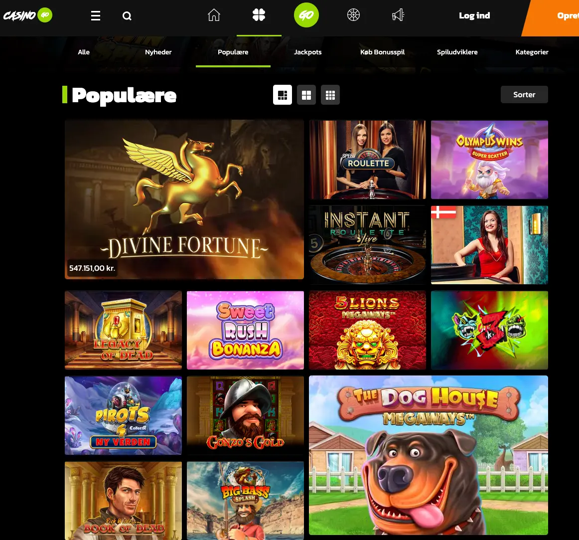 popular games casinogo