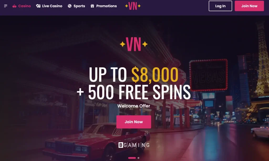 vegas now casino