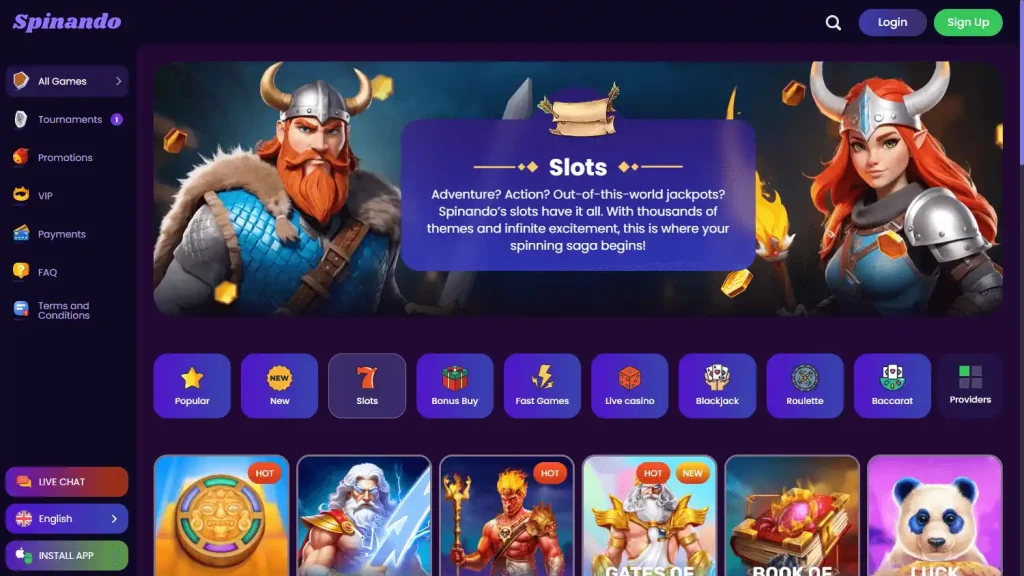 spinando game gallery